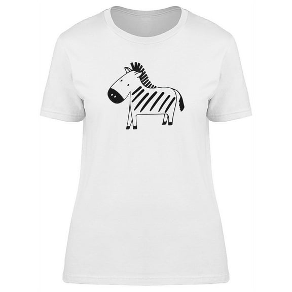 Cute Cartoon Zebra Tee Women's -Image by Shutterstock
