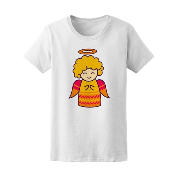 Cute Cartoony Angel T-Shirt Women -Image by Shutterstock, Female XX-Large