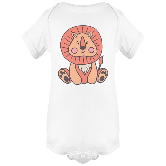 Cute Cartoony Lion Bodysuit Infant -Image by Shutterstock,  6 Months