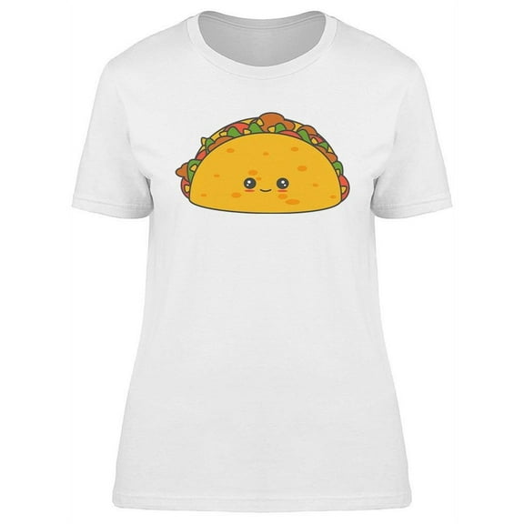 Cute Cartoony Taco  T-Shirt Women -Image by Shutterstock, Female Large