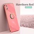 thumbnail image 1 of Cute Case for (4.7 Inch) iPhone SE 2020 & iPhone 8 & iPhone 7, with Phone Ring Holder, Durable Silicone Grip Stand Case, Slim Lightweight Thin Cover, Sturdy Anti-Scratch Protective Phone Case (Red), 1 of 2