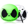thumbnail image 1 of Cute Case for AirPod 3 Cartoon Character Design Funny Kawaii Fun Cool Girls Boys for Air Pods 3 3rd Generation Unique 3D Cover for Teen Kids Cases for AirPods 3 (2021) (Skull Jack), 1 of 1