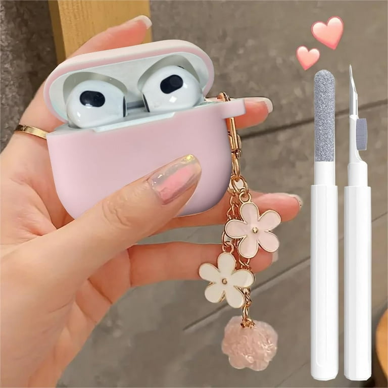Cute Case for Airpods 3rd Generation Cover for Girl Women with Pom