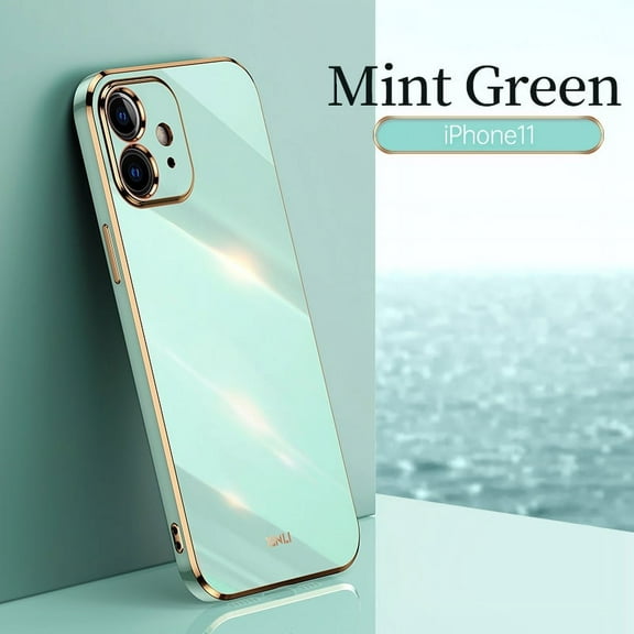 Cute Case for Apple iPhone 11, iPhone 11 Case 6.1 Inch, Durable Silicone Case, Slim Fit Lightweight Thin Cover, Sturdy Anti-Scratch Shock Absorption Protective Phone Case (Green)