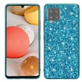 thumbnail image 1 of Cute Case for Galaxy A12 5G, Slim Glitter Bling Sparkly Shiny Slim Women Girls Hybrid Soft Smooth Shockproof Plating Bumper Protective Women Girls Shiny Case For Samsung Galaxy A12 5G, Blue, 1 of 7
