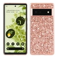 thumbnail image 1 of Cute Case for Google Pixel 6 Pro, Slim Glitter Bling Sparkly Shiny Slim Women Girls Hybrid Soft Smooth Shockproof Plating Bumper Protective Women Girls Shiny Case For Google Pixel 6 Pro, Rosegold, 1 of 6