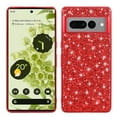 thumbnail image 1 of Cute Case for Google Pixel 9 / 9 Pro, Slim Glitter Bling Sparkly Shiny Slim Women Girls Hybrid Soft Smooth Shockproof Plating Bumper Protective Women Girls Shiny Case, Red, 1 of 6