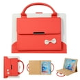 thumbnail image 1 of Cute Case for iPad Pro 11 2022/2021/2020/2018, Pocket Design Auto Wake/Sleep Handbag Tablet Case for iPad Air 5/Air 4 10.9" with Multi-Angle Viewing Stand, PU Leather Sleeve Protection Cover, Red, 1 of 9