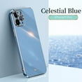 thumbnail image 1 of Cute Case for iPhone 12 Pro Max, iPhone 12 Pro Max Cover Case 6.7 Inch, Durable Silicone Case, Slim Fit Lightweight Thin Cover, Sturdy Anti-Scratch Shockproof Protective Phone Case (Blue), 1 of 3
