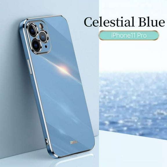 Cute Case for iPhone 12 Pro Max, iPhone 12 Pro Max Cover Case 6.7 Inch, Durable Silicone Case, Slim Fit Lightweight Thin Cover, Sturdy Anti-Scratch Shockproof Protective Phone Case (Blue)