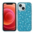thumbnail image 1 of Cute Case for iPhone 13, Slim Glitter Bling Sparkly Shiny Slim Women Girls Hybrid Soft Smooth Shockproof Plating Bumper Protective Women Girls Shiny Case For iPhone 13, Blue, 1 of 6