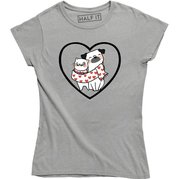 Cute Cat And Dog - A Wonderful Pet And Save A Life Women's T-Shirt