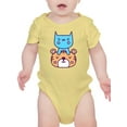 thumbnail image 1 of Cute Cat And Tiger Bodysuit Infant -Image by Shutterstock,  12 Months, 1 of 4
