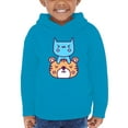 thumbnail image 1 of Cute Cat And Tiger Friends Hoodie Toddler -Image by Shutterstock,  5 Toddler, 1 of 4