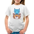 thumbnail image 1 of Cute Cat And Tiger Stack T-Shirt Juniors -Image by Shutterstock,  Small, 1 of 4