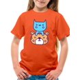 thumbnail image 1 of Cute Cat And Tiger Stack T-Shirt Juniors -Image by Shutterstock,  x-Small, 1 of 4