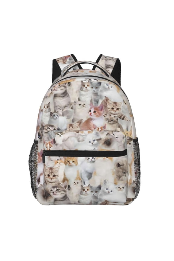 Cute Cat Backpack Lightweight Rucksack Travel Bag for Men and Women