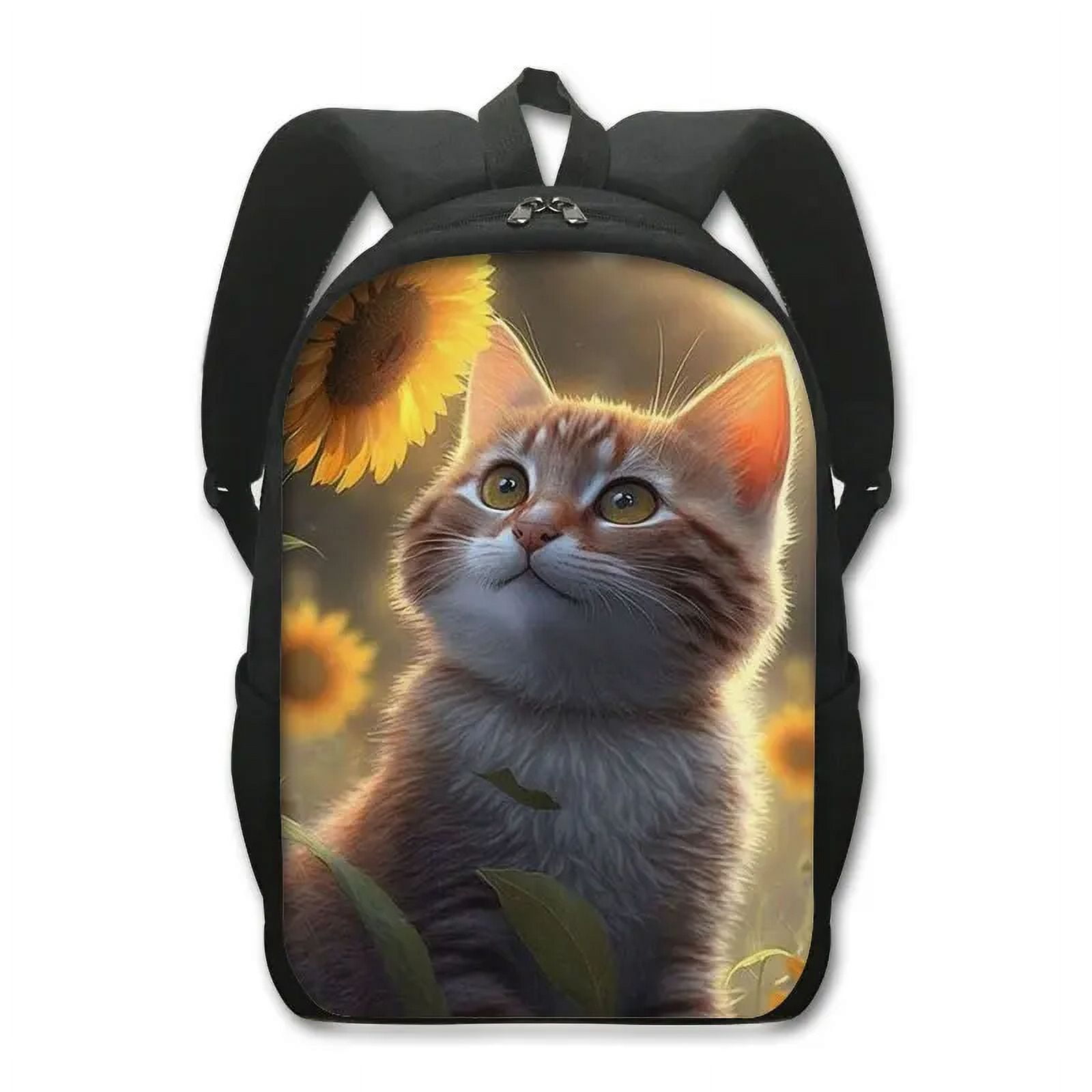Cute Cat Backpack Persian Siamese Cat Children School Bags for Teenager Scottish British Cat Laptop Backpacks Kitten Book Bag