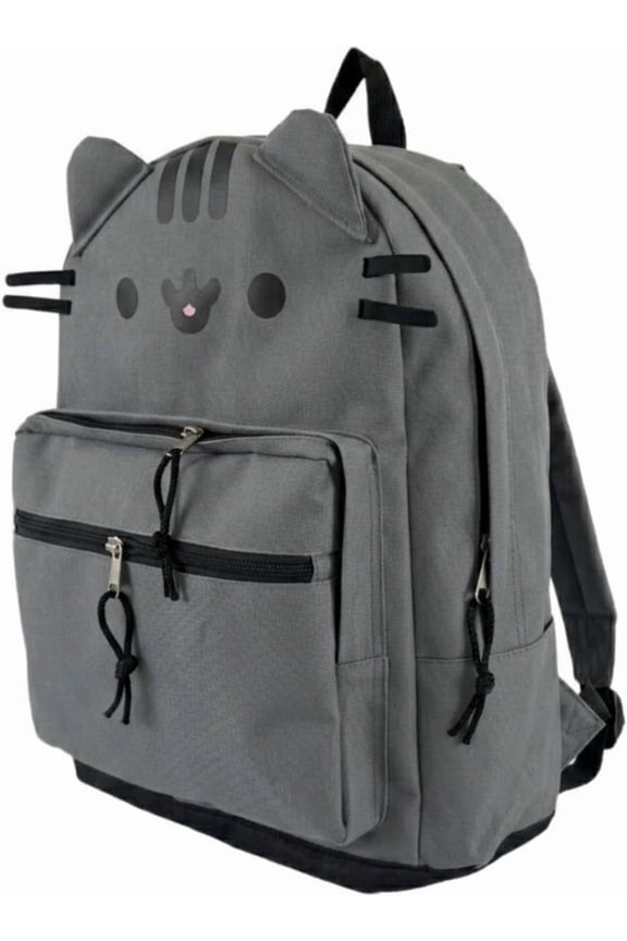 Cute Cat Backpack for Women, Casual 3D Cat Face Design Lightweight Travel Daypack with Pockets, Versatile Rucksack for Work Daily City Commute