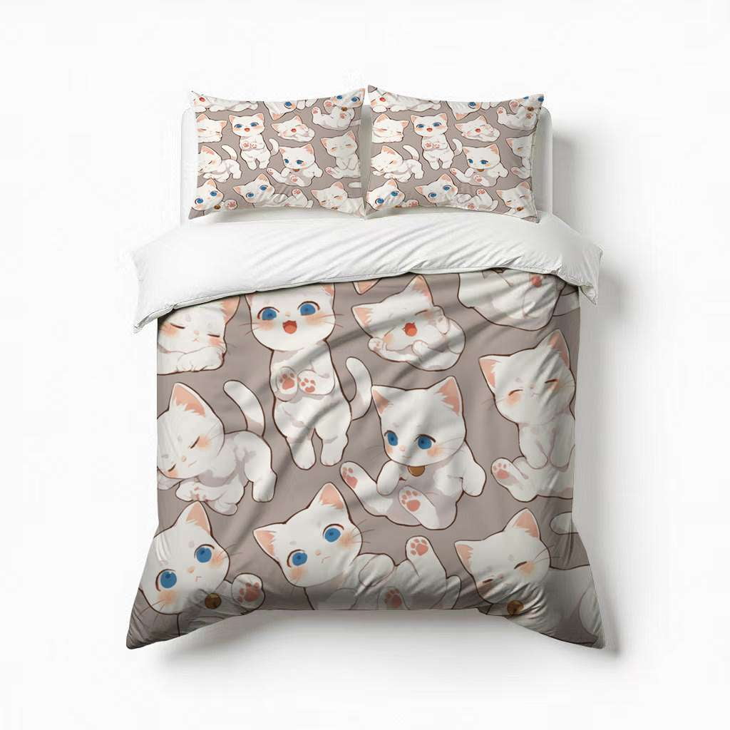 Whispering Pages Cat Quilted Sofa Cover NCU0NTD906