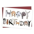 thumbnail image 1 of Cute Cat Birthday Card – "Happy Birthday" Hand-Drawn Cat Design – Blank Inside with Envelope – Perfect Gift for Cat Lovers, 1 of 3