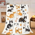 thumbnail image 1 of Cute Cat Blanket Cat Gifts for Cat Lovers Soft Cozy Cartoon Cat Plush Throw Blanket Super Warm Fleece Fuzzy Bedding Blanket for Kids Girls Boys Women Bed Decor Stuff 50" 60", 1 of 6