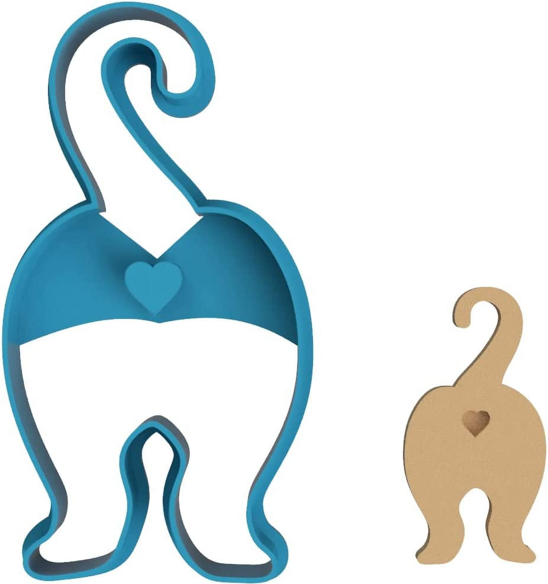 Cute Cat Butt Cookie Cutter - Kitty Booty Feline Butthole Kitten Pet ...