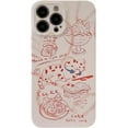 thumbnail image 1 of Cute Cat Cake Cartoon Line Drawing Soft  for iPhone Case (White,iPhone 11), 1 of 6