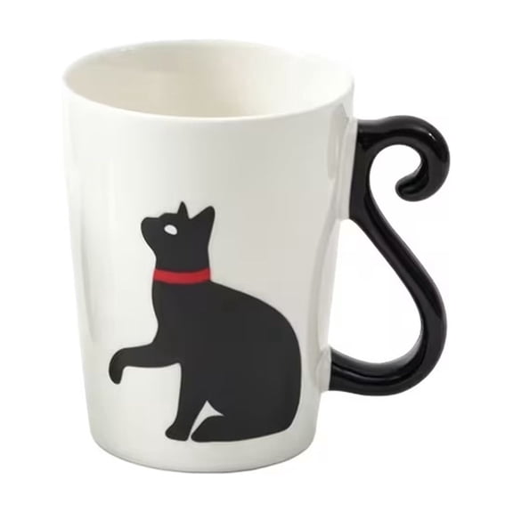 Cute Cat Ceramic Coffee Mug Heat Resistant Microwave Dishwasher Safe for Coffee Tea Milk Hot Cocoa