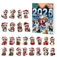 thumbnail image 1 of Cute Cat Christmas Advent Calendar 2025 Home Decor 24Pcs Pendant, 24 Days Christmas Advent Calendar, Countdown Calendar 2D Flat Acrylic Dog Charm, Countdown Pendant (1Set 24Pcs, D), 1 of 5