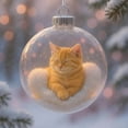 thumbnail image 1 of Cute Cat Christmas Glass Ornaments,Tabletop Ornaments for Christmas Tree,Xmas Tree Kitten Ball Ornament Holiday Decor for Cat Lovers,Xmas Home Party Centerpiece Mantel, Fall Winter Home Decor, 1 of 8