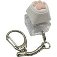 thumbnail image 1 of Cute Cat Claw Keyboard Fidget Toys Keychain for Adults Keyboard Clicker Keychain Fidget Sensory Toys for Anxiety Decompression (Without light), 1 of 7