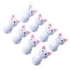 Cute Cat Clips 8 Pcs Multipurpose Food Bag Clips for Airtight Seal Reusable Snack Chip for Kitchen and Home Organization (White)