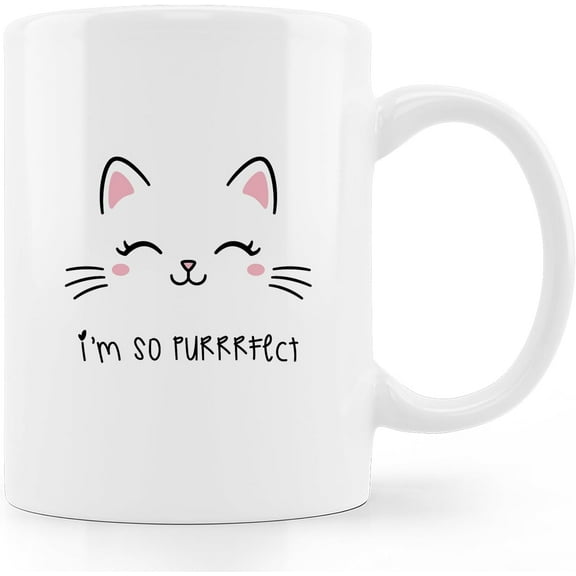 Cute Cat Coffee Mug,Cat Gifts For Women,Cat Coffee Mugs For Cat Lovers,Birthday Gifs For Cat Lovers,Coffee Mugs 11oz