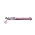 thumbnail image 1 of Cute Cat Collar with Bell Breakaway Kitten Collar Pink Corduroy Flower Charm Quick Release Buckle Collar for Small Cats and Small Dogs, 1 of 5