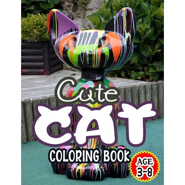 Cute Cat Coloring Book (Paperback)