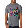 thumbnail image 1 of Cute Cat | Dean Russo Art Animal Lover Mens Premium Tri Blend T-Shirt, Premium Heather, Medium, 1 of 6