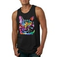 thumbnail image 1 of Cute Cat | Dean Russo Art Animal Lover Mens Tank Top, Black, 3X-Large, 1 of 6