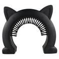 thumbnail image 1 of Cute Cat Door, with Screws Kitty Interior Door Hole Pass for Small Medium Large Cats Box with Brush Black, 1 of 10