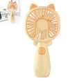 thumbnail image 1 of Cute Cat Ear Handheld Fan,Portable Mini USB Fan with Mist Spray, Rechargeable Battery Operated Personal Fan for Travel Office(Yellow), 1 of 5