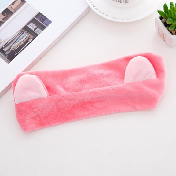 Cute Cat Ear Headbands for Sports, Makeup & Face Washing - Red - Cat Ears Hairband Head Band Party Gift Headdress Hair Accessories Makeup Tools, 1 Hair Band, Easter, Wedding Makeup Organizers