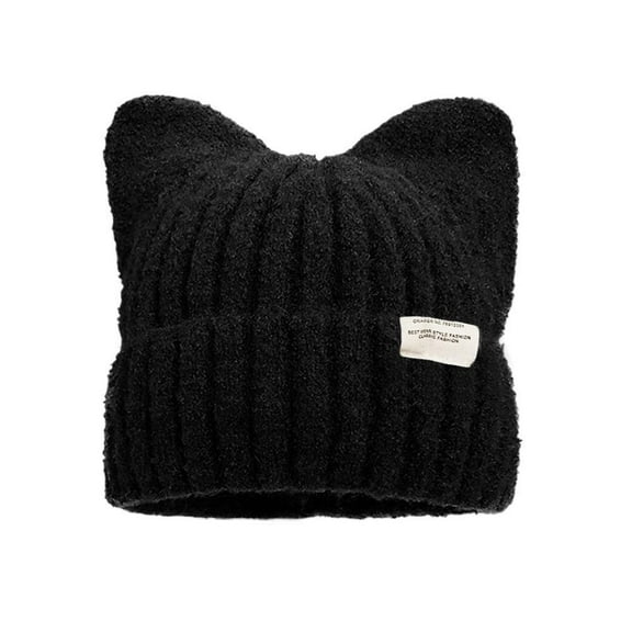 Cute Cat Ears Beanies For Women Autumn And Winter Warm Ear Protection Sweet