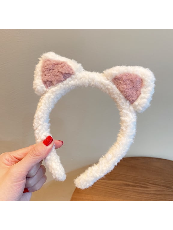 Cute Cat Ears Plush Hair Bands Fluffy Autumn and Winter Headbands Netroots Dress Up Headdress Accessories Women Jewelry Gifts