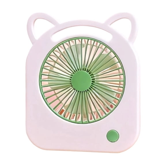 Cute Cat Ears Small Fan USB Charging Three Gear Adjustable Desktop Bedside Household Handheld Electric Fan