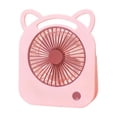 thumbnail image 1 of Cute Cat Ears USB Rechargeable Fan - Adjustable Angle Desktop and Handheld Electric Fan with Low Noise Operation for Home, Office, and Dorm Use, Compact Size, Lightweight Plastic,Pink, 1 of 4