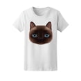 thumbnail image 1 of Cute Cat Face Portrait T-Shirt Women -Image by Shutterstock, Female Small, 1 of 4