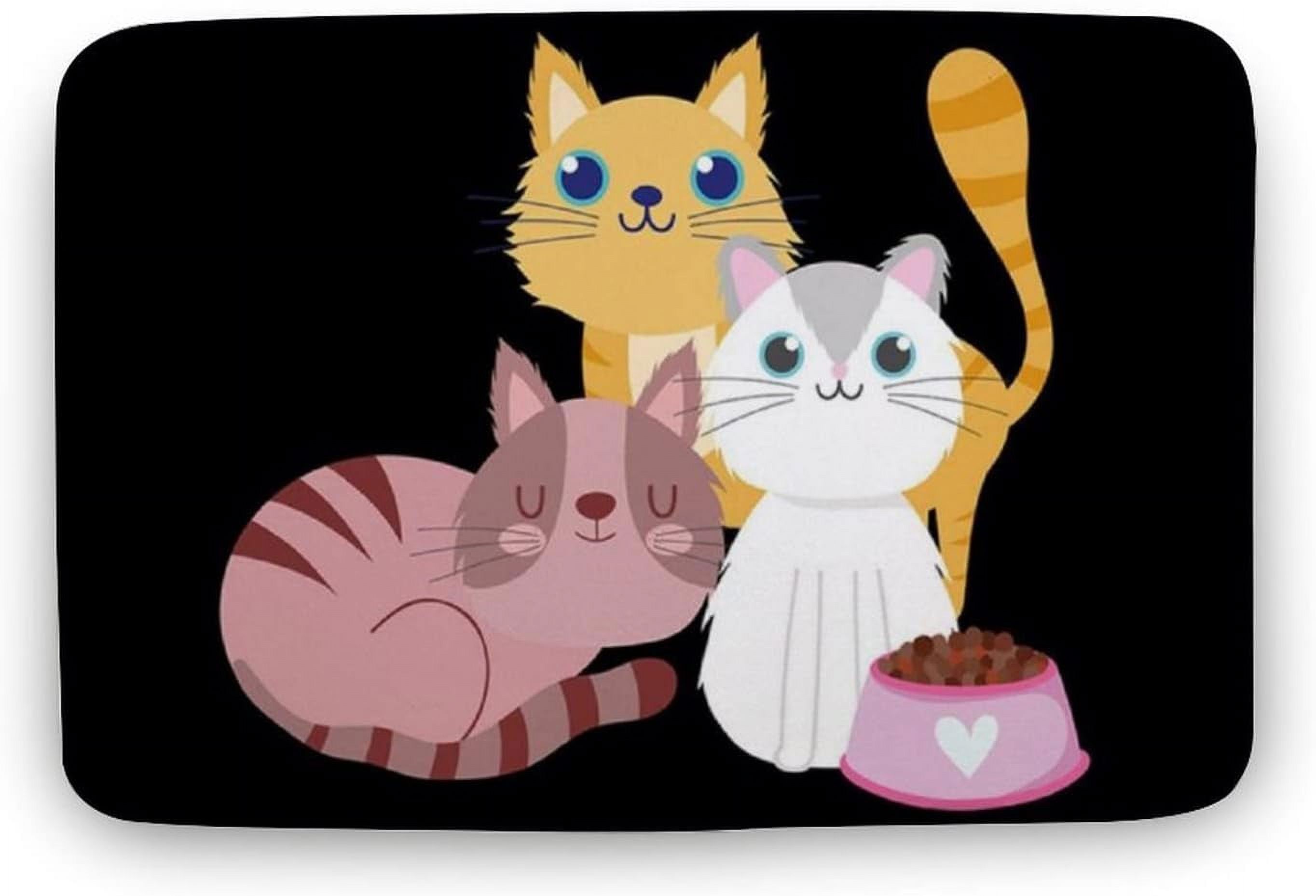 Cute Cat Family Doormat, Cat Doormat, Cat Doormat Gift, Cute Entryway