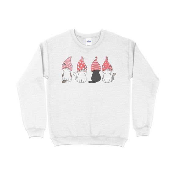 Cute Cat Gnome Valentine Sweatshirt