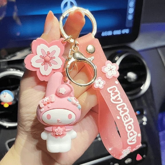 Cute Cat HK  Keychains w/ Strap