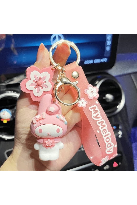 Cute Cat HK Keychains w/ Strap
